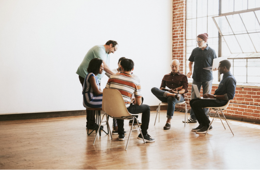 Interrüt team collaborating on commercial real estate strategy